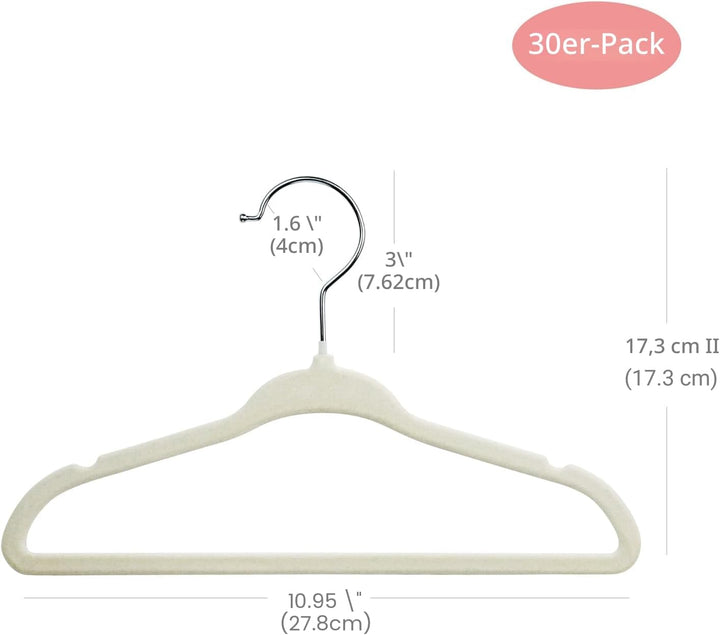 ManGotree Baby-Kleiderbügel aus Samt, Kleinkind-Kinderbügel mit Drehbarem Haken, Gekerbtes Schulter