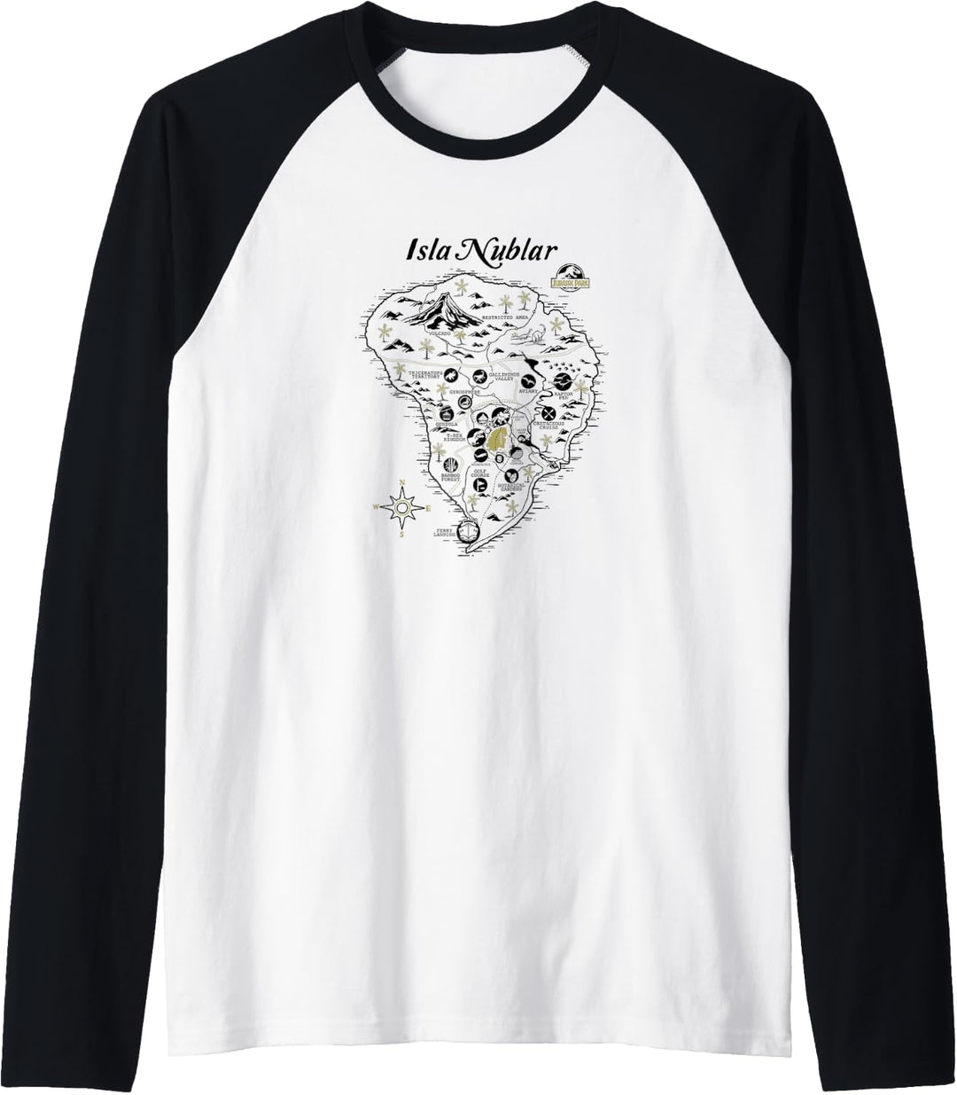 Jurassic World Isla Nublar Map Raglan