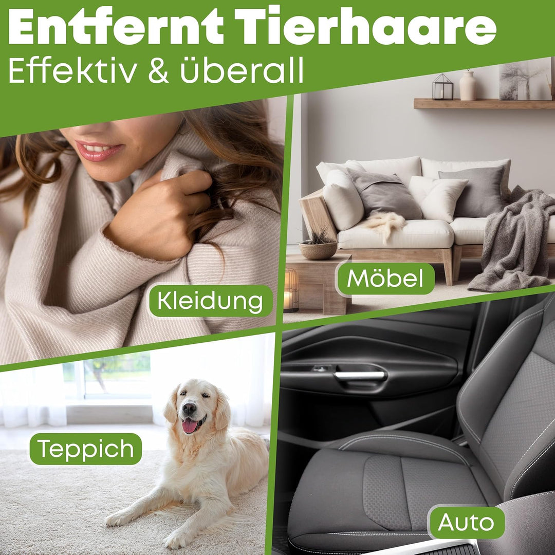 NEUHEIT 2026 - DOGGYBOO® Selbstreinigender Tierhaarentferner – Premium Fusselrolle für Hundehaare un