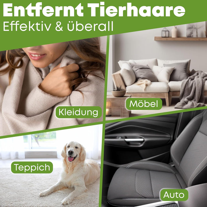 NEUHEIT 2026 - DOGGYBOO® Selbstreinigender Tierhaarentferner – Premium Fusselrolle für Hundehaare un