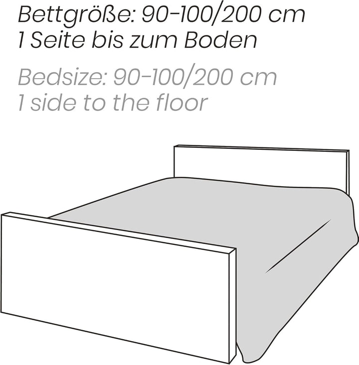 Erwin Müller Tagesdecke anthrazit Grösse 135x210 cm Anthrazit 135x210 cm, Anthrazit 135x210 cm
