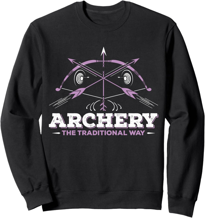 Bogenschiessen Bogenschiessen Jagd Bogenschützer Jungen Mädchen Männer Frauen Sweatshirt