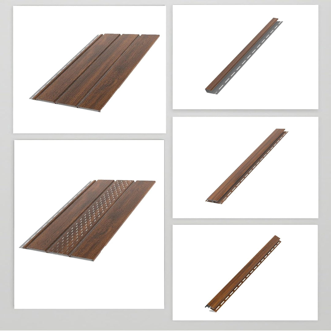 Kunststoffpaneele Nussbaum Classic Holzoptik Wandpaneele Deckenpaneele Wandverkleidung Unterdachverk