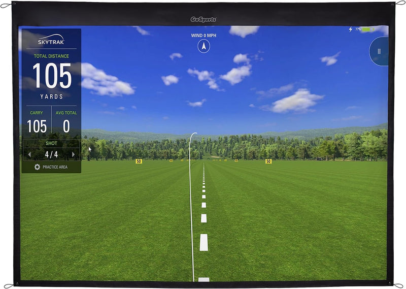 GoSports Golf Simulator Impact Screen - Choose Size Grösse: 3 m, Grösse: 3 m