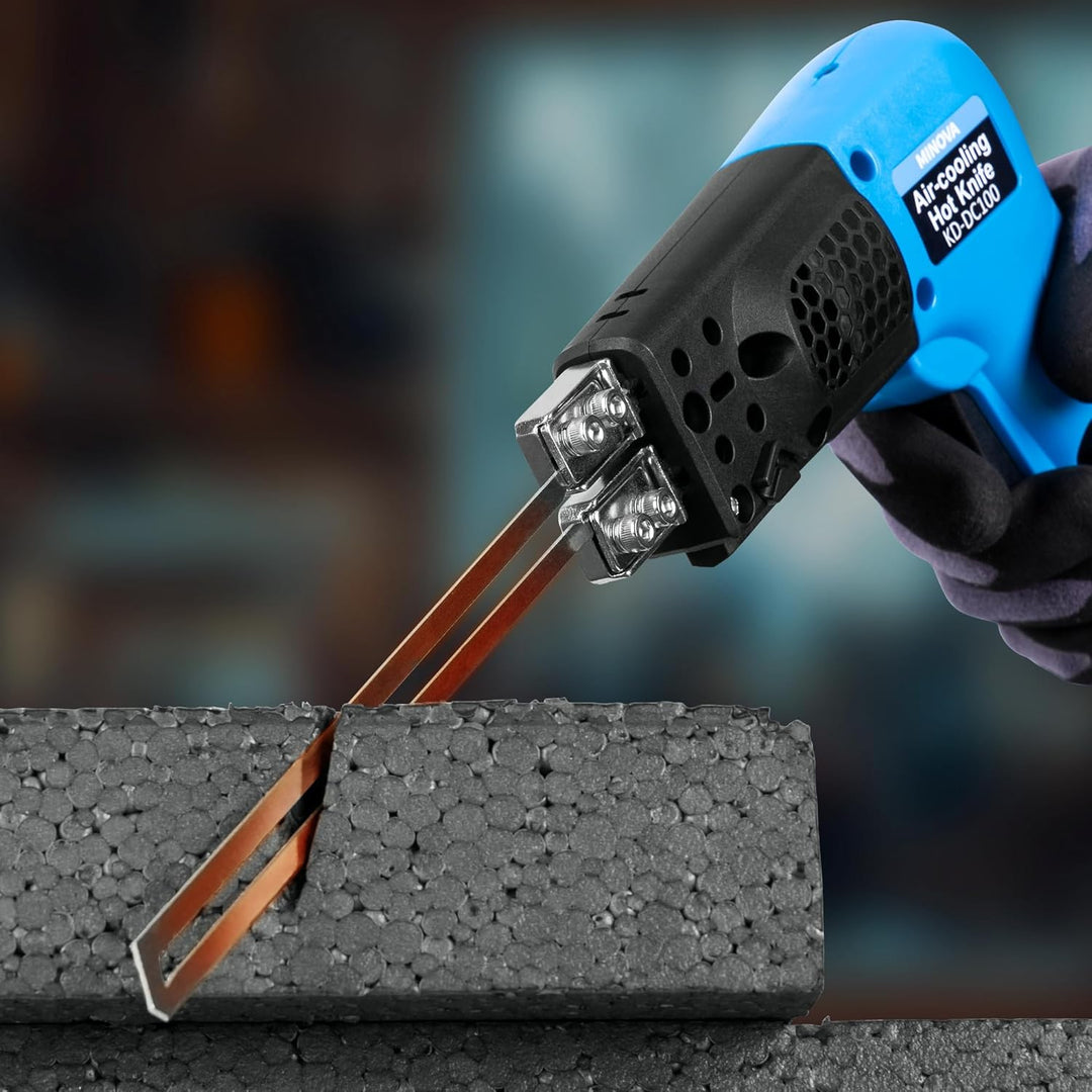 MINOVA Styroporschneider Styrocutter Pro Elektrischer Heissschneider für Stoffe und Seile inklusive