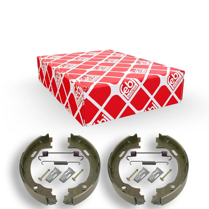 febi bilstein 23197 Bremsbackensatz für Feststellbremse, mit Anbaumaterial , 1 Stück