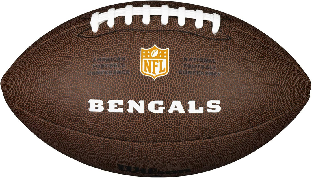 Wilson American Football NFL TEAM LOGO, Offizielle Grösse, Mischleder OFFICIAL Cincinnati Bengals, O