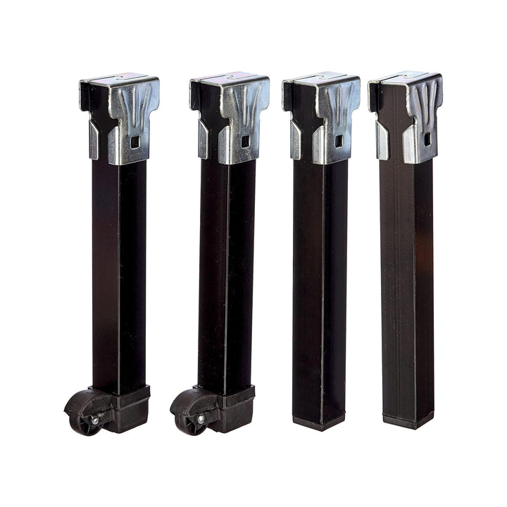 IMEX EL ZORRO Set mit 4 Beinen mit Rollen, 275 x 30 x 30 cm, Metall, neutral, 39x5x3 cm Set mit 4 Be