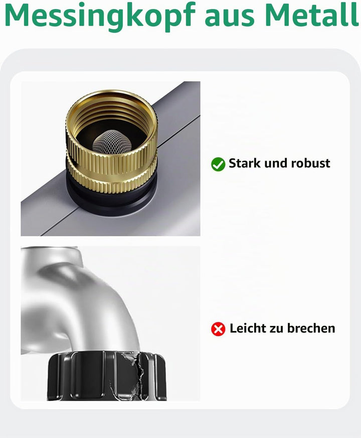 Wasser Timer mit Messing Einlass, Zifferblatt Steuerung Sprinkler Timer mit Verzögerungsfunktion Han