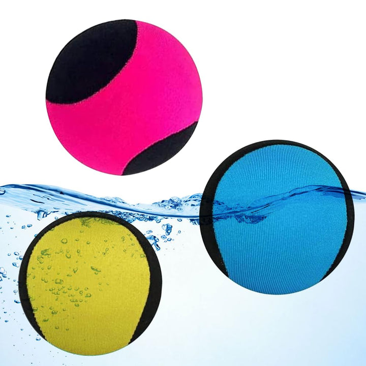 Wasserspringball, 3 Stück Wasserball Wasser Flummi Springender Ball auf Wasser, Schnelltrocknender L