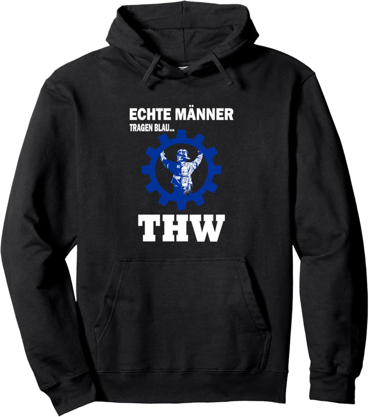 Echte Männer tragen Blau - THW Pullover Hoodie