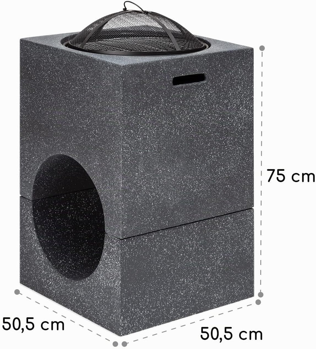Blumfeldt Feuerschale, Tragbare Feuerstelle Outdoor, Feuerschalen für den Garten, Terrasse &amp; Camping