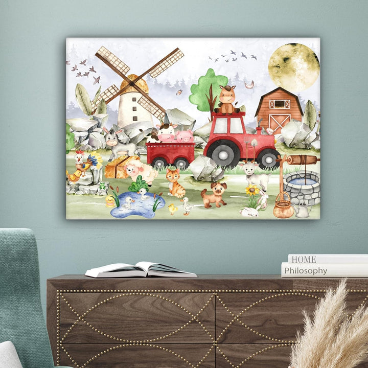 MuchoWow© Leinwand 70x50 cm Deko Schlafzimmer Aesthetic Leinwandbilder Wohnzimmer Gemälde Foto Gesch