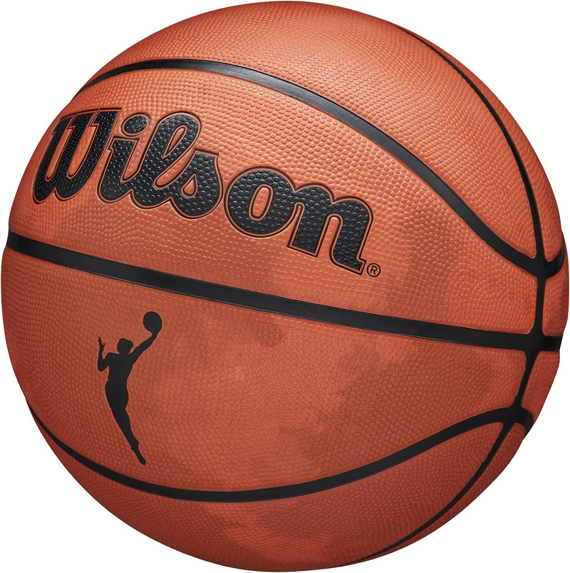 WILSON WNBA Heir Series Basketbälle für Damen, offiziell, Grösse 15,2–72,4 cm Rauchgrau – Orange/Gra