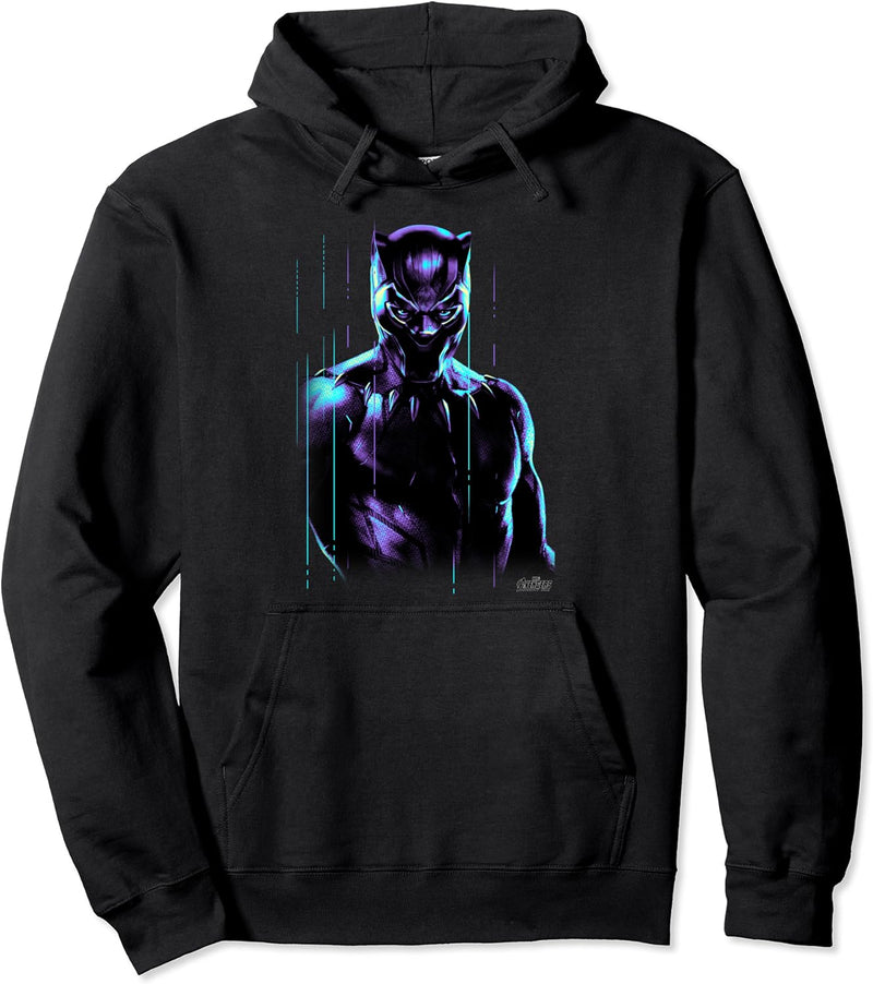 Marvel Avengers: Infinity War Black Panther Glow Portrait Pullover Hoodie