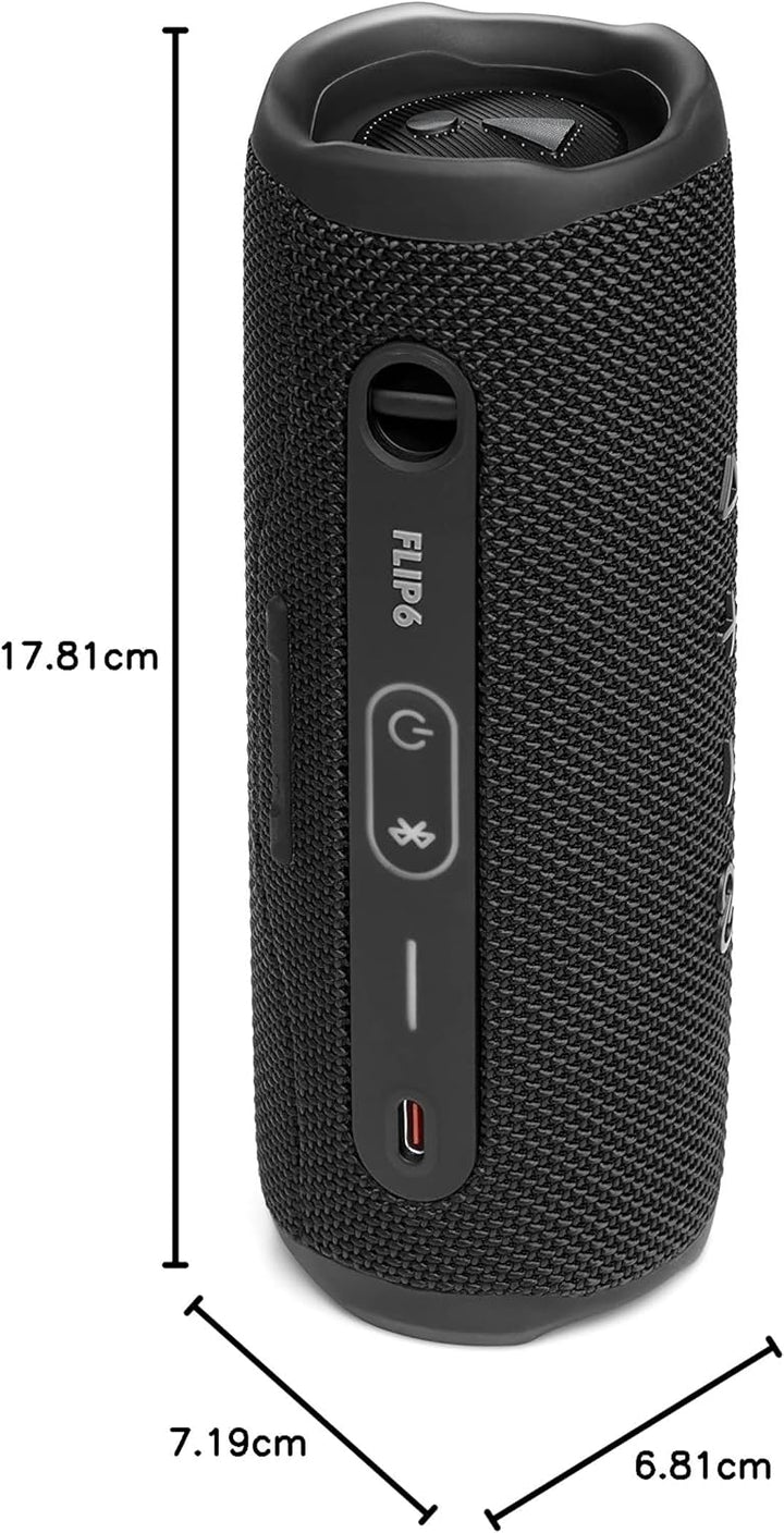 JBL Flip6, Bluetooth Lautsprecher, IPX7, Schwarz