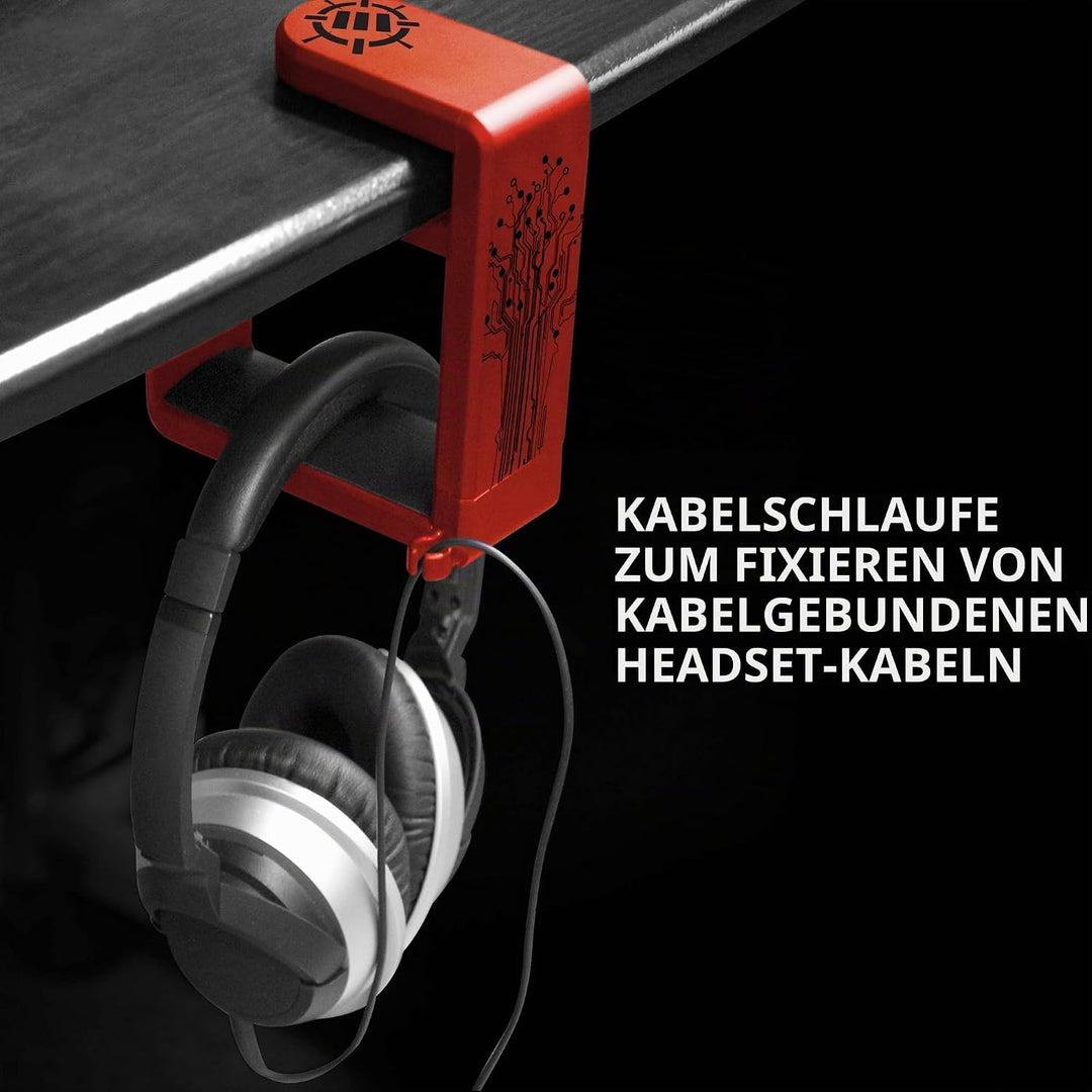 ENHANCE PC Gaming Headset Kopfhörer Halterung Hanger Mount Kopfhörer Stand mit verstellbaren & Schwe