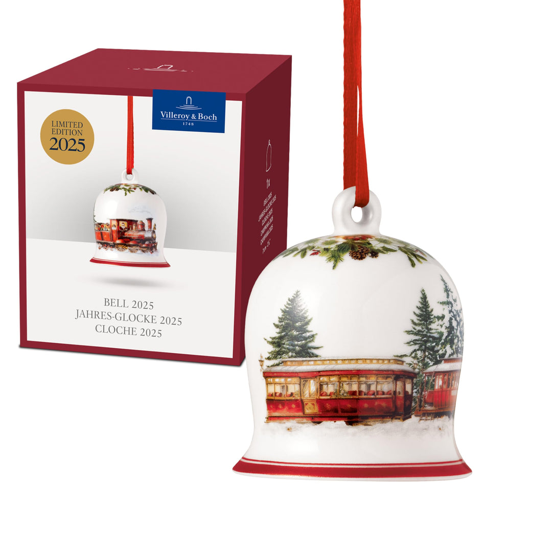 Villeroy & Boch - Annual Christmas Edition Jahres-Glocke 2025 Bunt, Glocke Weihnachten, Baumschmuck,