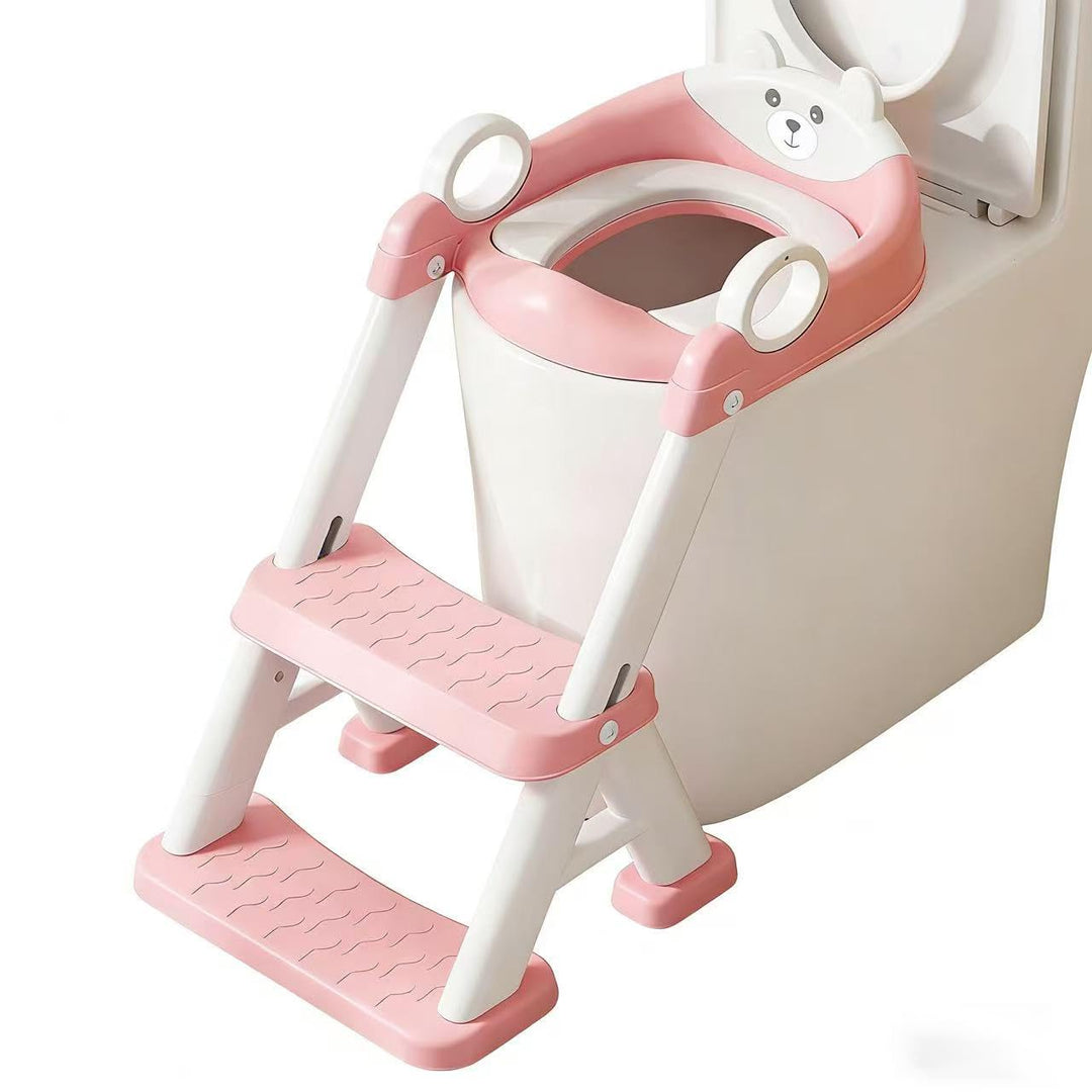 Toilettentrainer für Kinder für Jungen und Mädchen, 2 in 1 Kind Toilettensitz mit Treppe, Spritz und