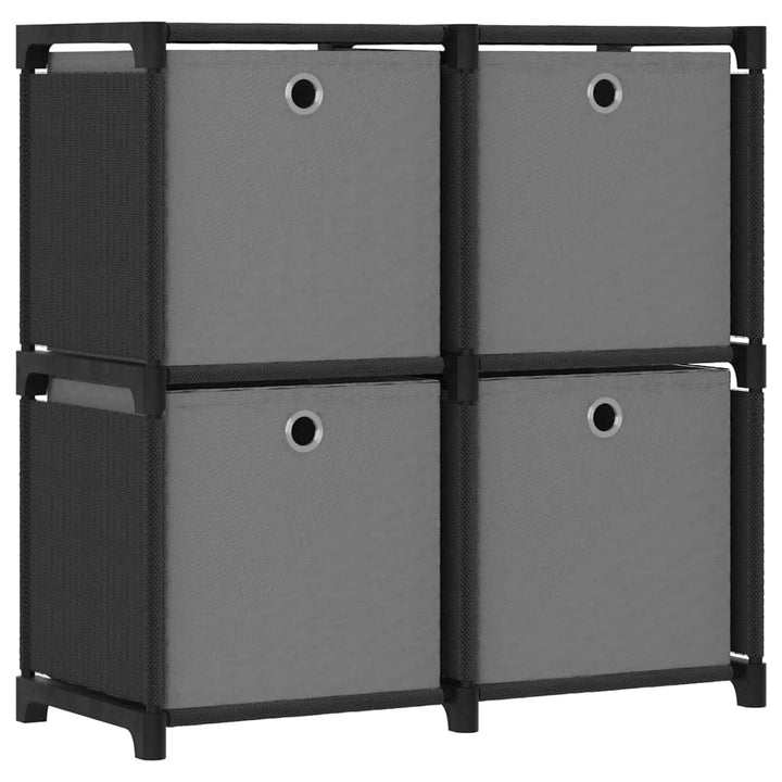 vidaXL Würfel Regal mit Boxen 4 Fächer Bücherregal Standregal Würfelregal Wandregal Lagerregal Aufbe