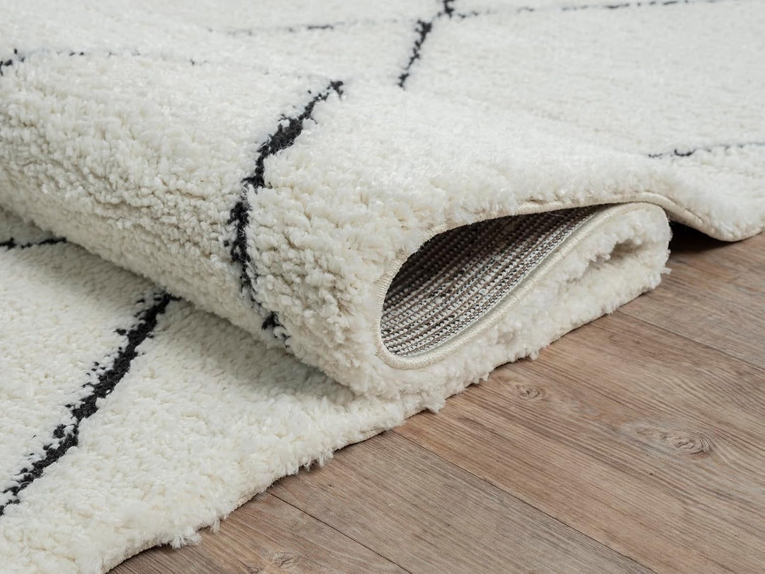 the carpet Velvet eleganter Designer Teppich Wohnzimmer, weicher &amp; pflegeleichter Hochflor Wohnzimme