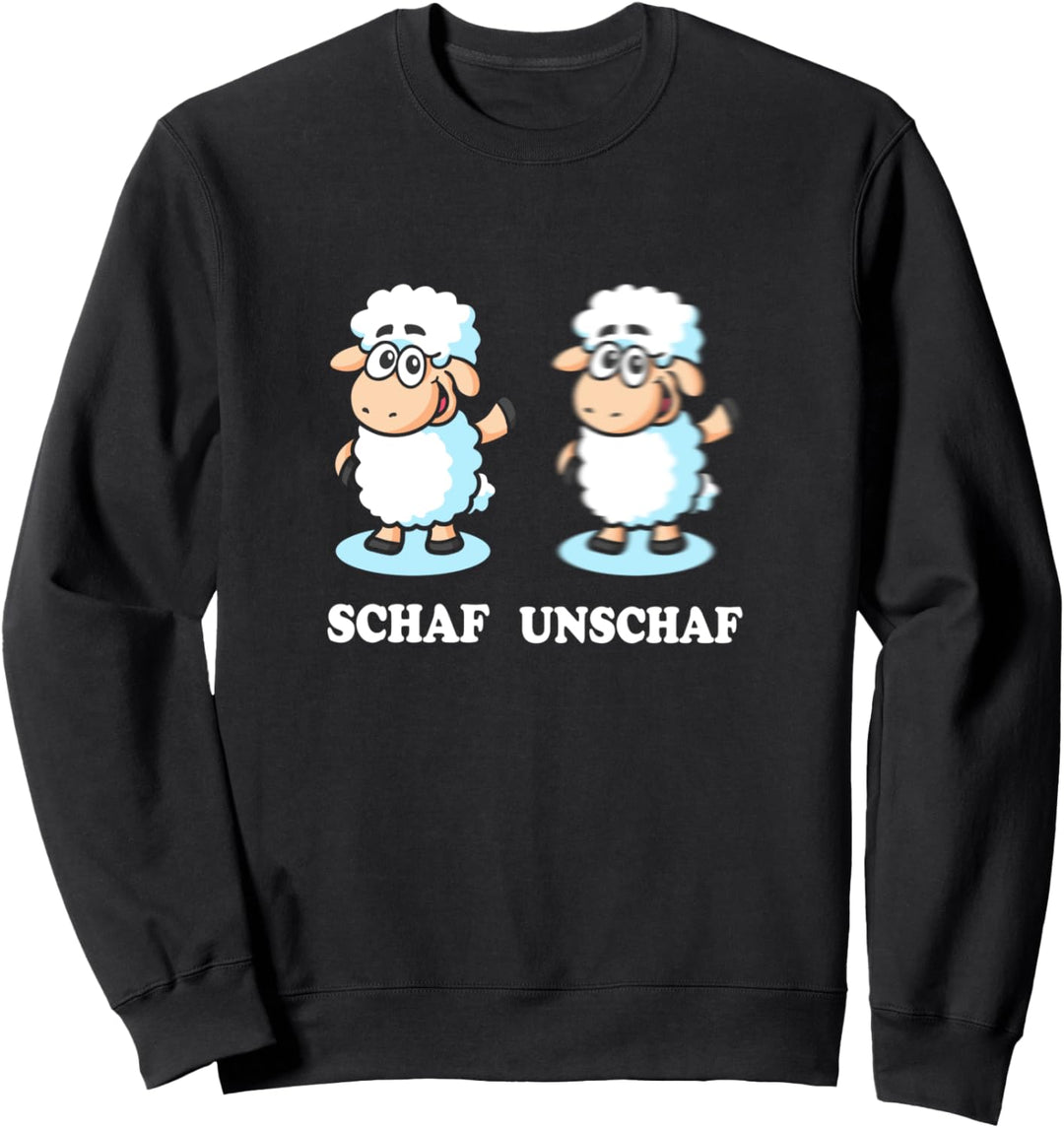Lustiges Kamera Fokus Fotograf Fotografin Schaf Unschaf Sweatshirt