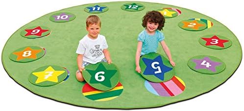 Erzi 51171 Circelino Zahlenteppiche, geeignet für Gruppenräume und Kinderzimmer