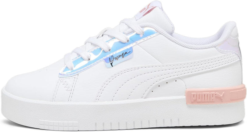 PUMA Mädchen Jada Crystal Wings Ps Sneaker 21 EU Puma White Peach Smoothie Puma Black, 21 EU Puma Wh