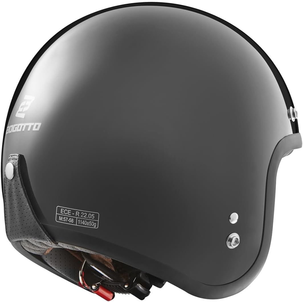 Bogotto V541 Jethelm (Black,XS) XS Schwarz, XS Schwarz