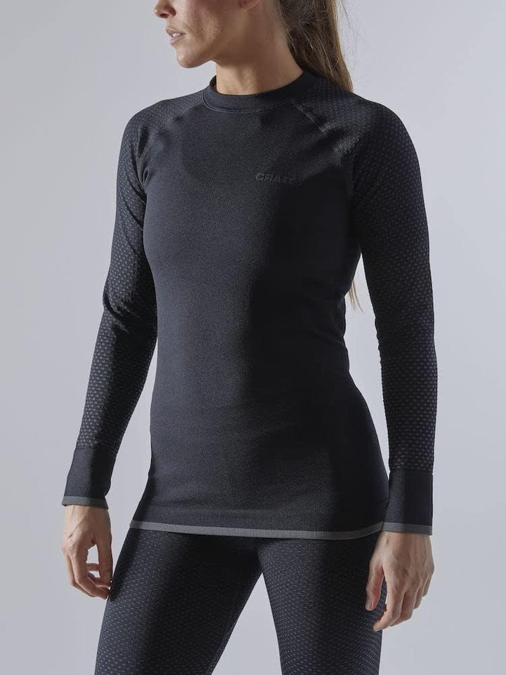 Craft Damen ADV Warm Fuseknit Intensity Ls W Oberteile XS Schwarz, XS Schwarz