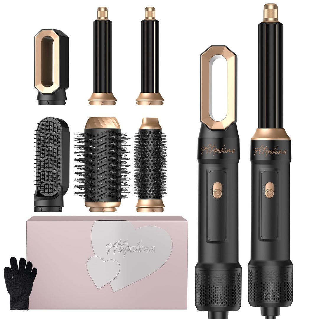 Pro Haarstyler Warmluftbürste Hair Styler Set Hairstyler 6 in 1, Atopskins 6 In 1 Air Styler Set, Fö
