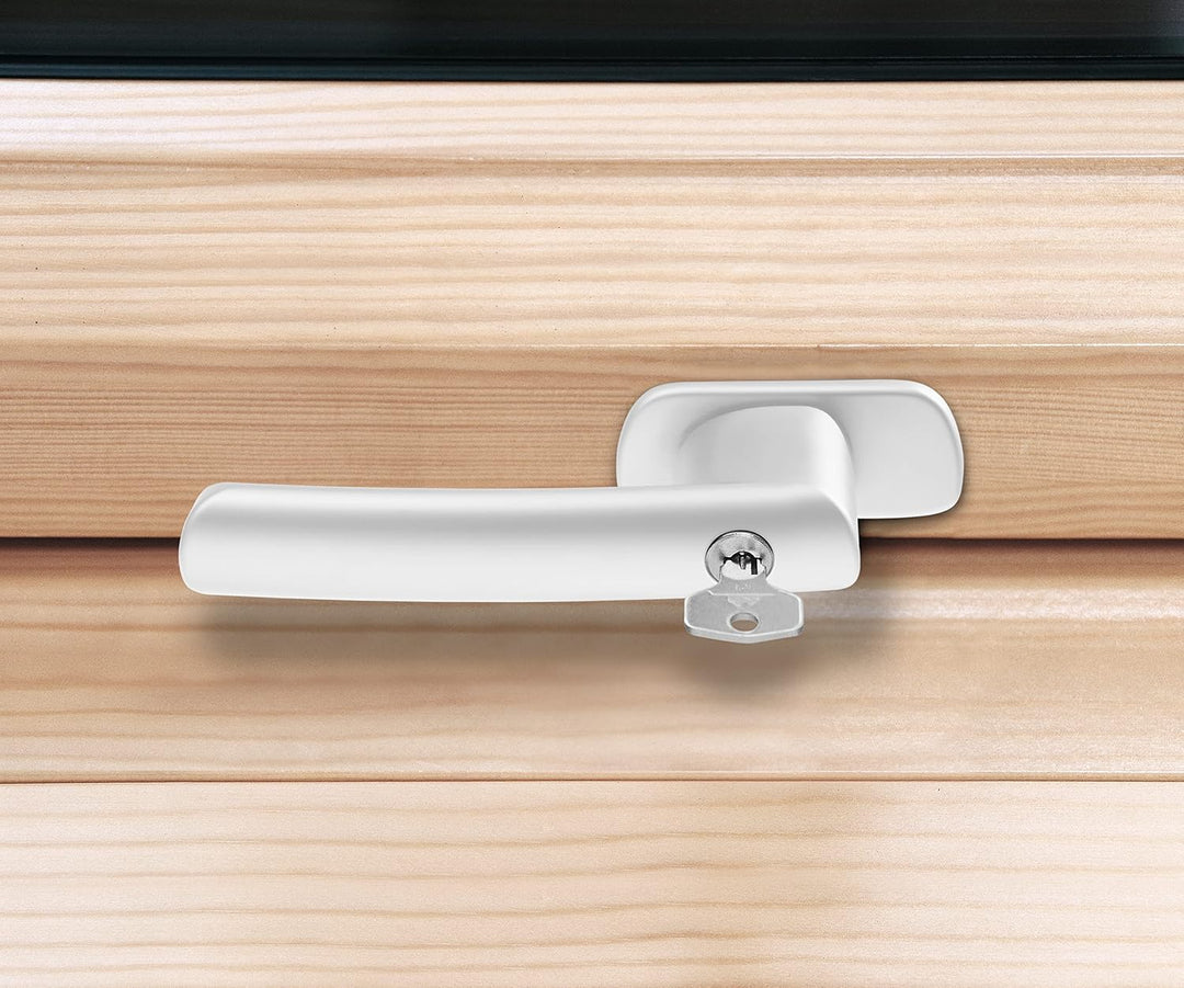 Original Roto Fenstergriff | Fenster Griff für Dachfenster der Baureihe R6 und R8 Holz | Abschliessb