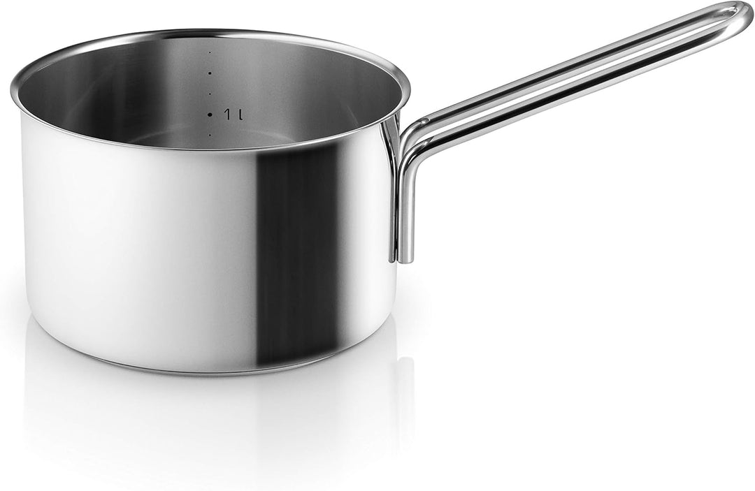Eva Trio | Stainless Steel Topfset 4 St. 1,8 l 3,6 l 4,8 l & Pasta-Einsatz |Komplettes Set aus Töpfe