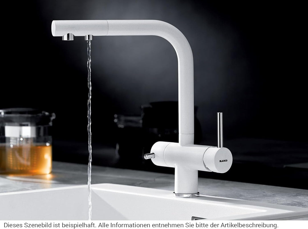 BLANCO FONTAS II Filter silgranitweiss | Hochdruck | Rückflussverhinderer | Keramik Kartusche | Gesi