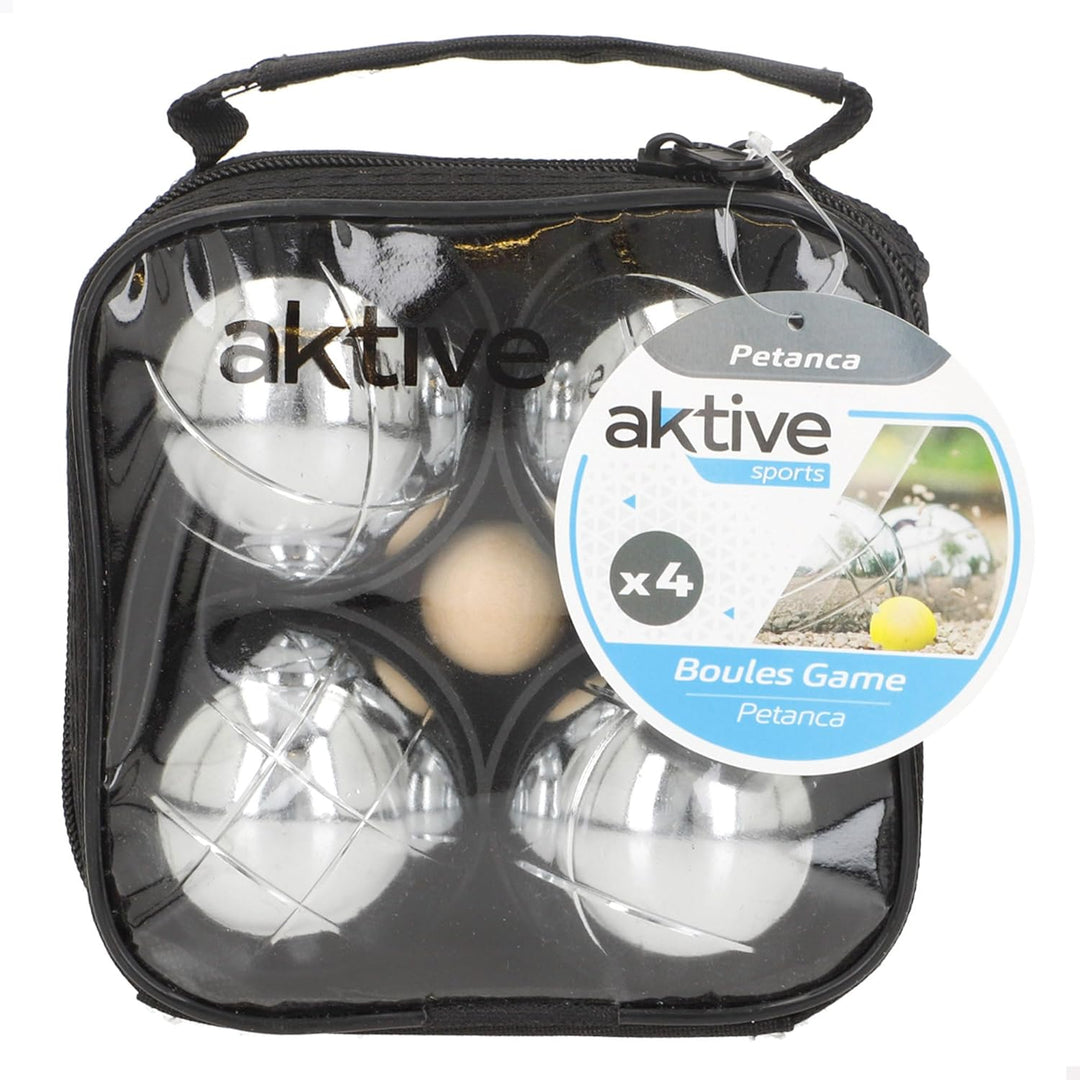 AKTIVE 54035 - Professionelles Petanque-Set mit 4 Sportbällen 4 Bälle, 4 Bälle