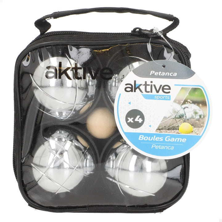 AKTIVE 54035 - Professionelles Petanque-Set mit 4 Sportbällen 4 Bälle, 4 Bälle