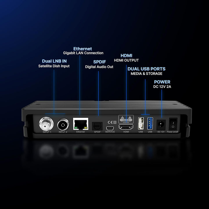 Dreambox 13392 One Ultra HD 2x DVB-S2X Multistream Tuner (4K, 2160p, E2 Linux, Dual Wifi H.265, HEVC