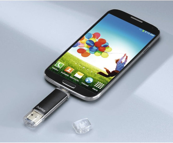 Hama 256GB USB-Speicherstick mit USB 3.2 Gen 1 & microUSB (2-in-1 USB-Stick, zB für Android Handy, T