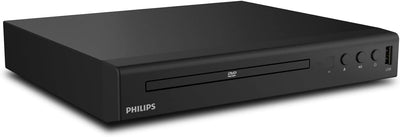 Philips DVD-Player TAEP200/20 - 2021 Modell - Für nahezu alle Disc-Formate - USB Media Link - Schwar