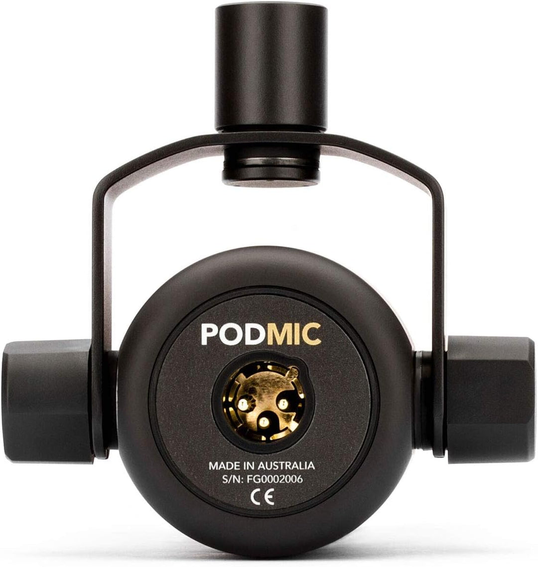 Rode Podmic professionelles Podcast-Mikrofon + keepdrum MS138 Mikrofonarm Tisch-Stativ PodMic Schwar