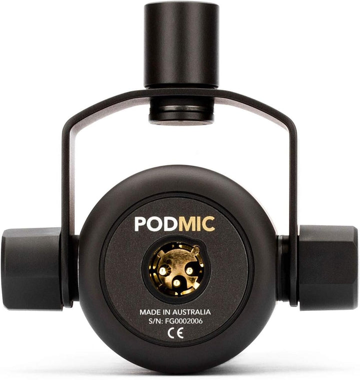 Rode Podmic professionelles Podcast-Mikrofon + keepdrum MS138 Mikrofonarm Tisch-Stativ PodMic Schwar