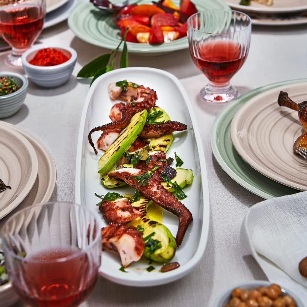 Villeroy und Boch - Artesano Original Baguetteschale, Schale für Anti-Pasti, Premium Porzellan, weis