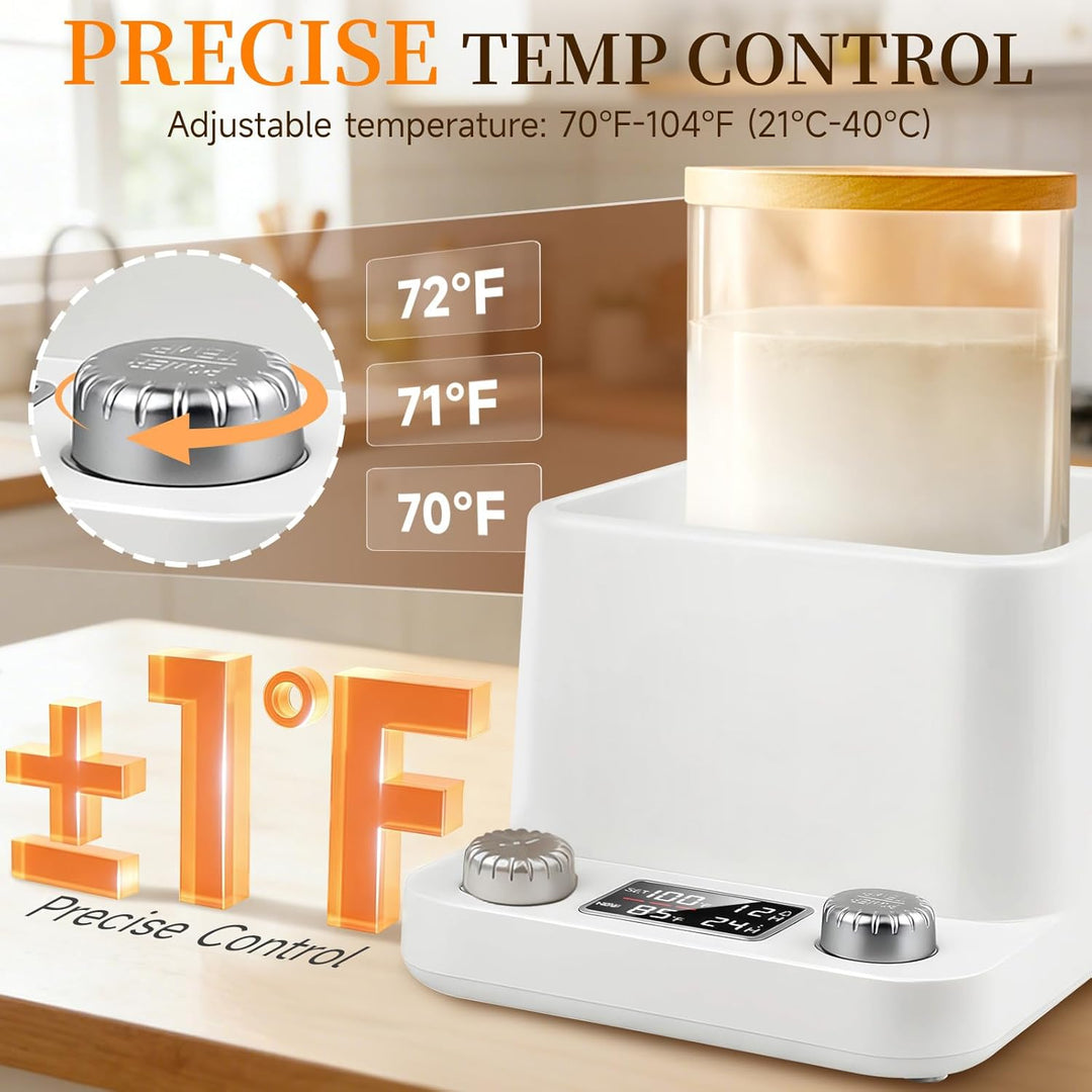 Sauerteig Starter Wärmer, 21°C-40°C Wärmeplatte Sauerteig 1°F Präzise Thermostat, Wärmematte mit 24-