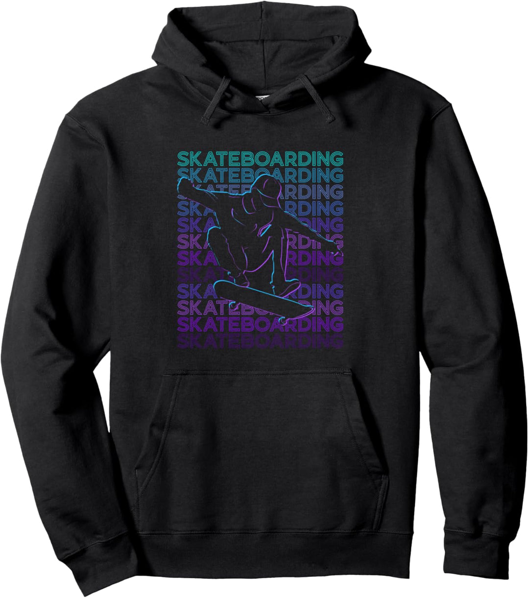 Skateboard Skateboarder Skateboard Retro Pullover Hoodie