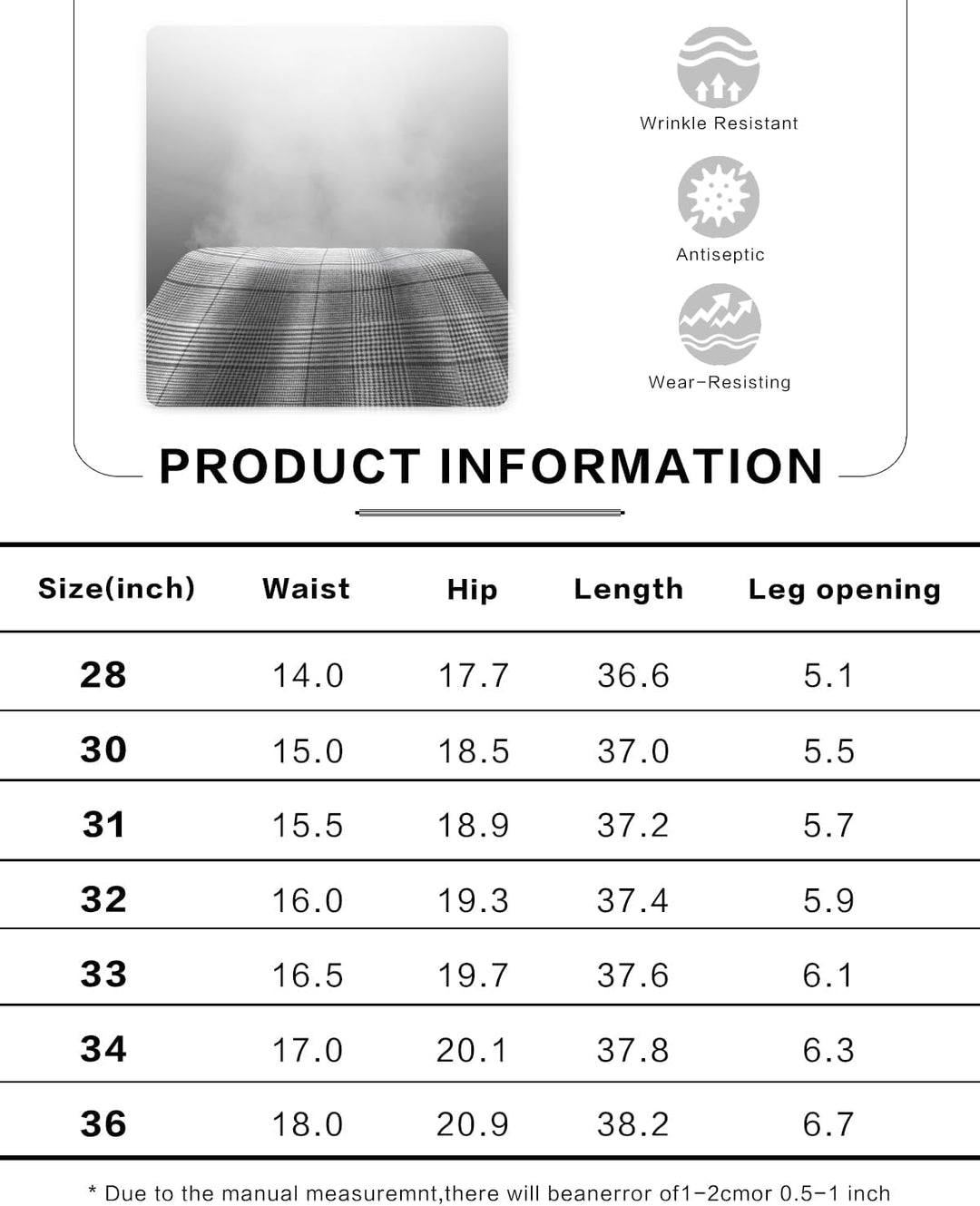 GINGTTO Herren Chino Hose Skinny Chinohose Casual mit Stretch Designer Hose Stoffhose 30W / 28L Grau