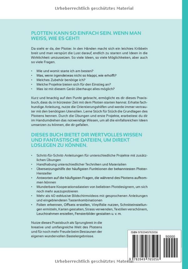 DAS GROẞE PLOTTERLEXIKON - PRAXISBUCH: Mit Schritt für Schritt Anleitungen tollen Projekten und Übun