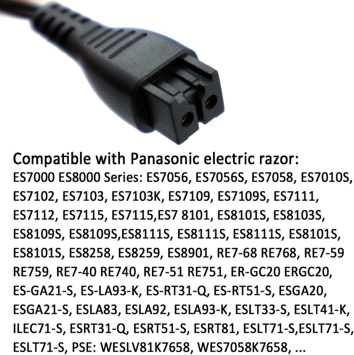 Netzteil Ladegerät ladekabel 5,4 V Wechselstomr Adapter kompatibel mit Panasonic Rasierer ES7000, ES
