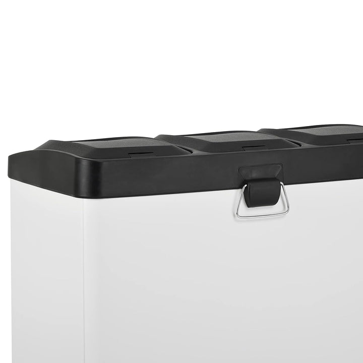 SVITA TC3X20 Treteimer 60 Liter 3x20L dreifach XXL Abfalleimer 3er-Mülleimer Mülltrennung Küchen-Eim