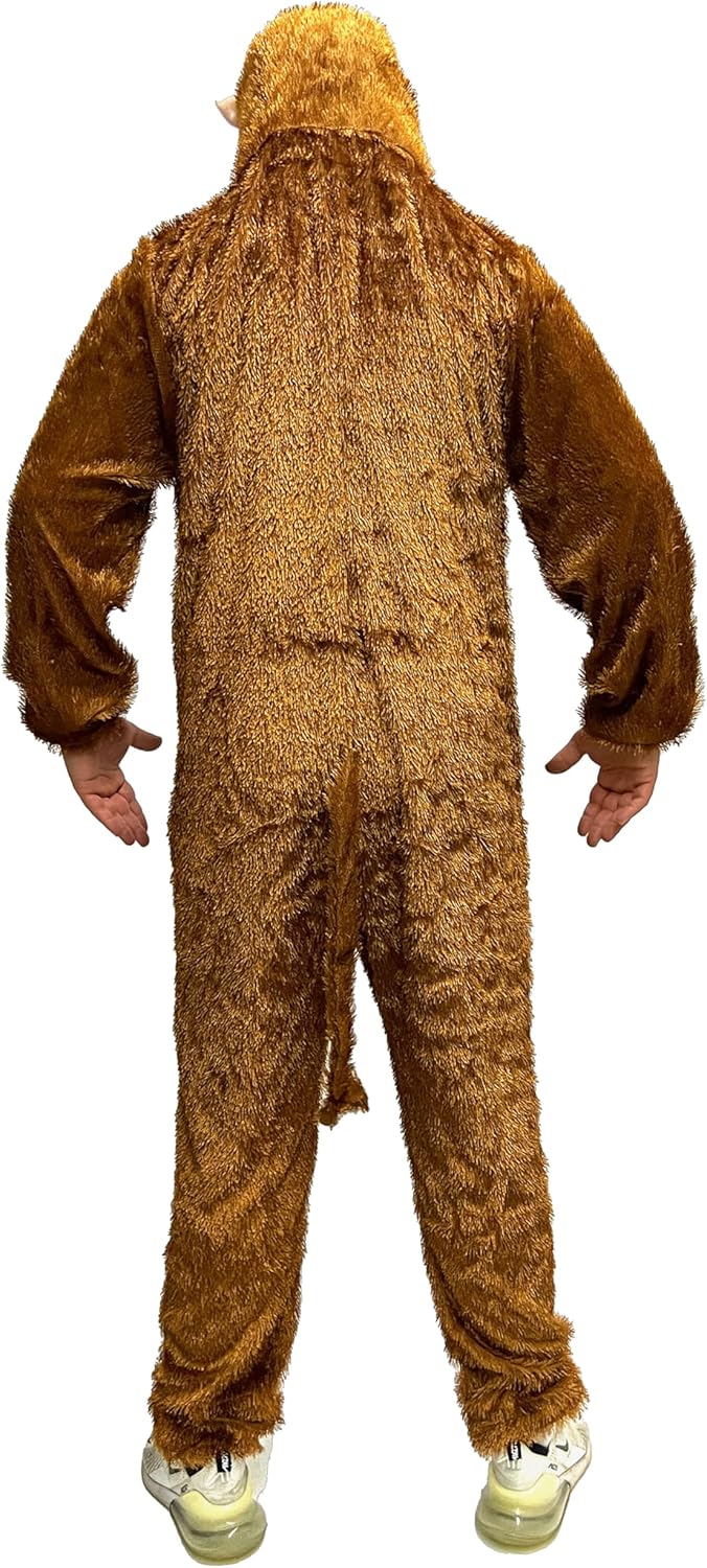 Foxxeo Affenkostüm – Herren Grösse S-XXXL 3XL Braun, 3XL Braun