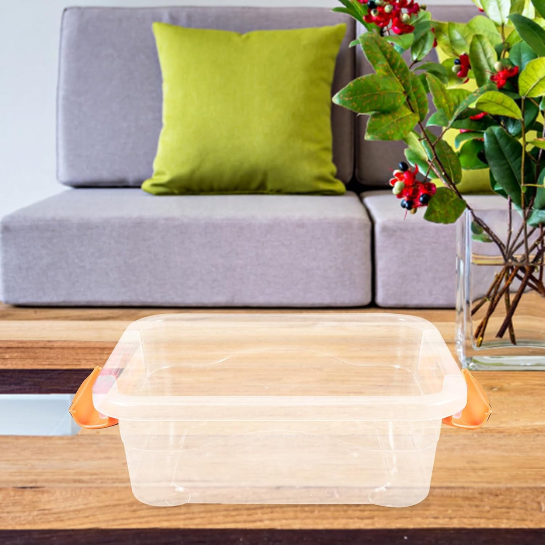 5 Stück pack Transparente Aufbewahrungsboxen aus Strapazierfähigem Kunststoff mit Griff Kleine Organ